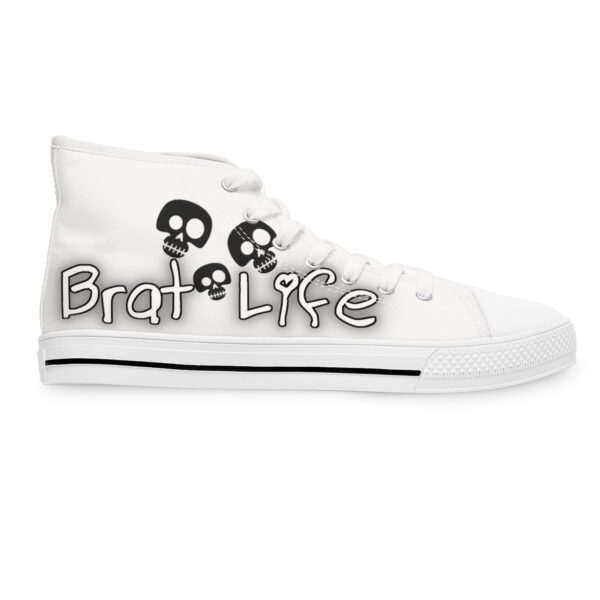 Brat Life TriSkull Women's High Top Sneakers - Image 7