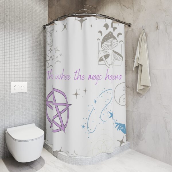 "Shower Power Potion" Portal ✨ Polyester Shower Curtain - Image 4