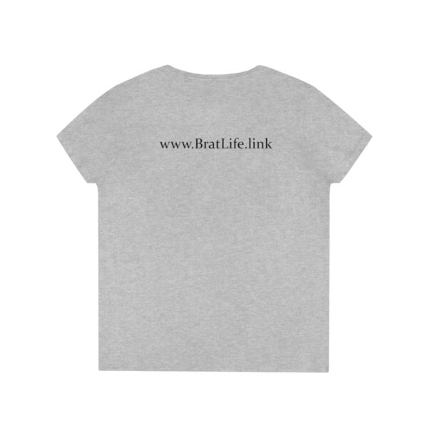 Brat Life Cute TriSkull Ladies' V-Neck T-Shirt - Image 2