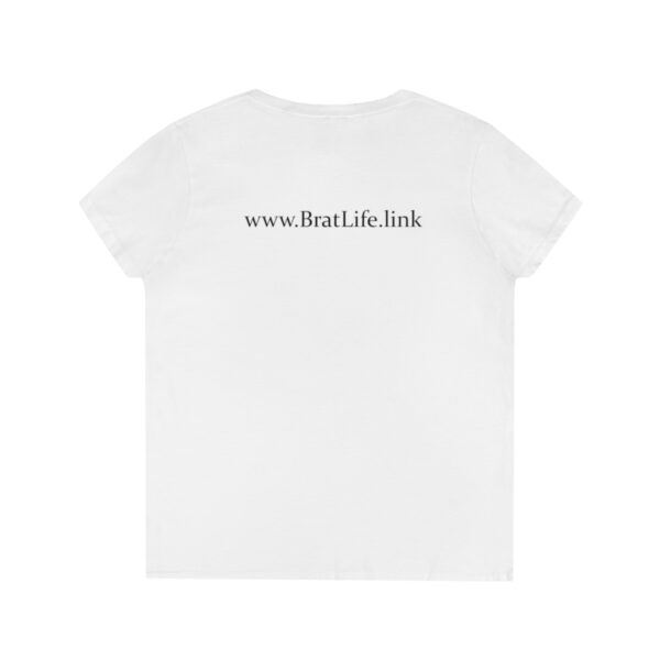 Brat Life Cute TriSkull Ladies' V-Neck T-Shirt - Image 5
