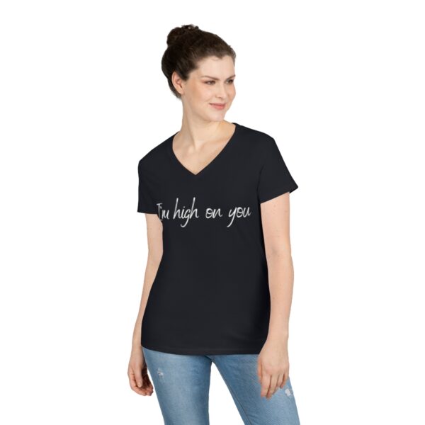 Ladies' V-Neck T-Shirt - Image 3