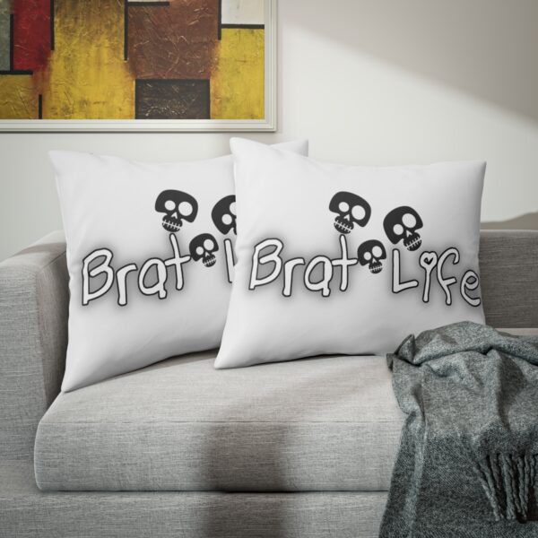 Brat Life TriSkull Pillow Sham - Image 2