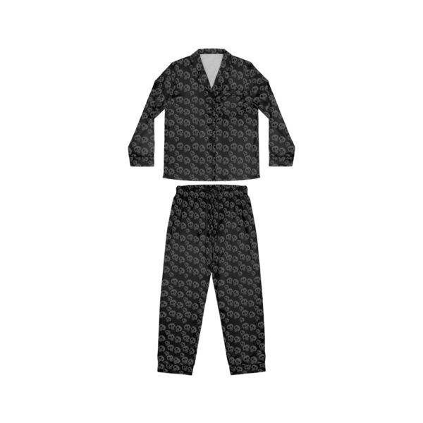 Brat Life "Tri-Skull" Women's Satin Pajamas (AOP) - Image 2