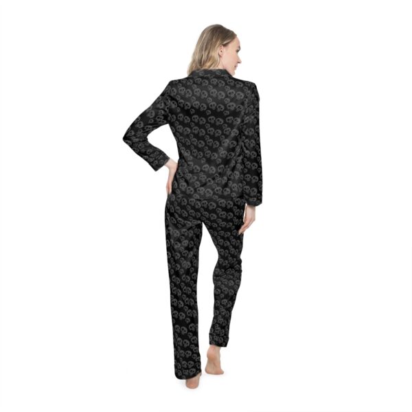 Brat Life "Tri-Skull" Women's Satin Pajamas (AOP) - Image 4