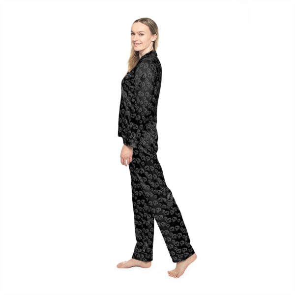 Brat Life "Tri-Skull" Women's Satin Pajamas (AOP) - Image 6