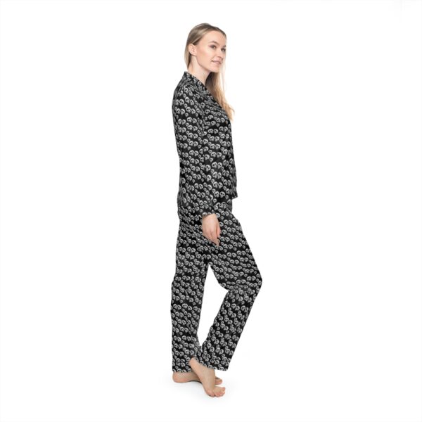 Brat Life, Tri-Skull Women's Satin Pajamas (AOP) - Image 5