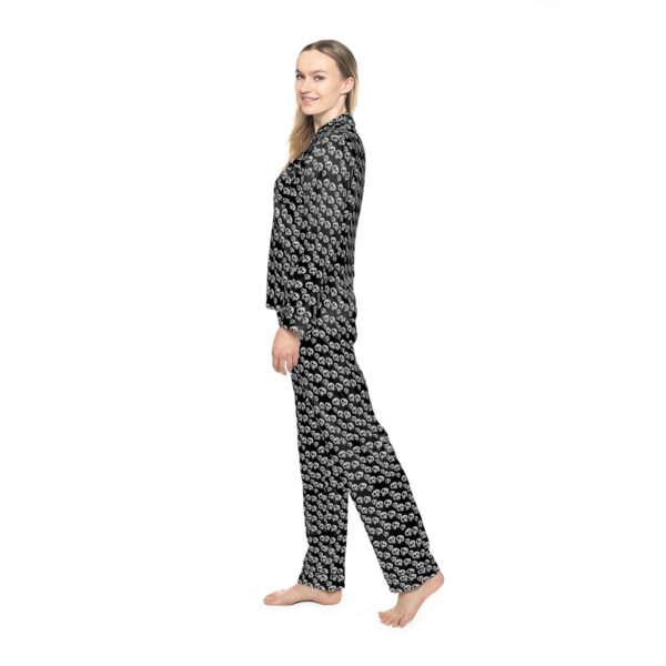 Brat Life, Tri-Skull Women's Satin Pajamas (AOP) - Image 6
