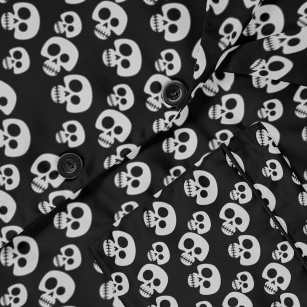 Brat Life, Tri-Skull Women's Satin Pajamas (AOP) - Image 7