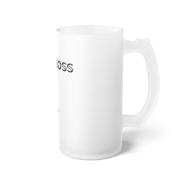 Brat Life Brat Boss Frosted Glass Beer Mug - Image 4