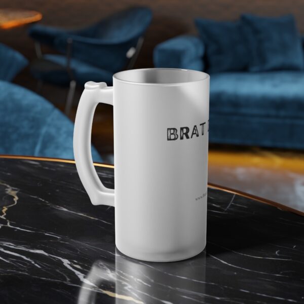 Brat Life Brat Boss Frosted Glass Beer Mug - Image 7