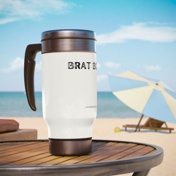 Brat Life Brat Boss Stainless Steel Travel Mug with Handle, 14oz - Image 6
