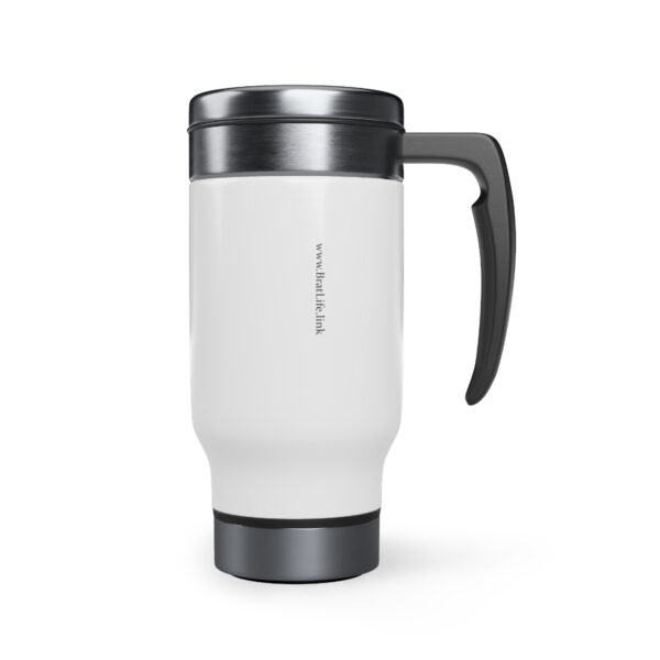 Brat Life TriSkull Stainless Steel Travel Mug with Handle, 14oz - Image 4