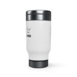Sweet but Savage Brat Life Stainless Steel Travel Mug with Handle, 14oz