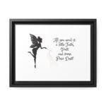 "Pixie Power" Matte Canvas (Black Frame)
