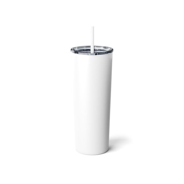 Brat Life TriSkull Skinny Steel Tumbler with Straw, 20oz - Image 4