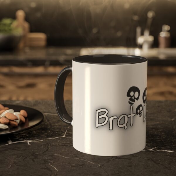 Brat Life TriSkull Colorful Mugs, 11oz - Image 6