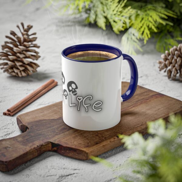 Brat Life TriSkull Colorful Mugs, 11oz - Image 35