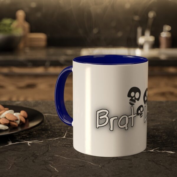 Brat Life TriSkull Colorful Mugs, 11oz - Image 36