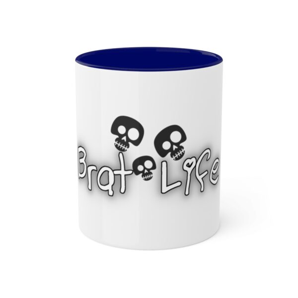 Brat Life TriSkull Colorful Mugs, 11oz - Image 31