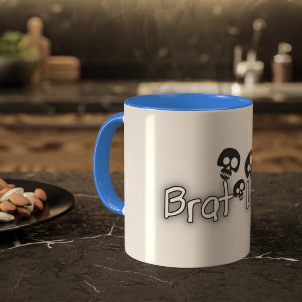 Brat Life TriSkull Colorful Mugs, 11oz - Image 60
