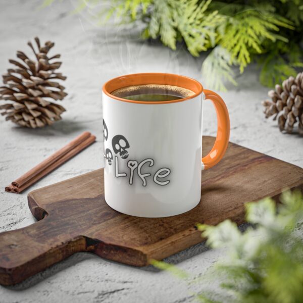 Brat Life TriSkull Colorful Mugs, 11oz - Image 71