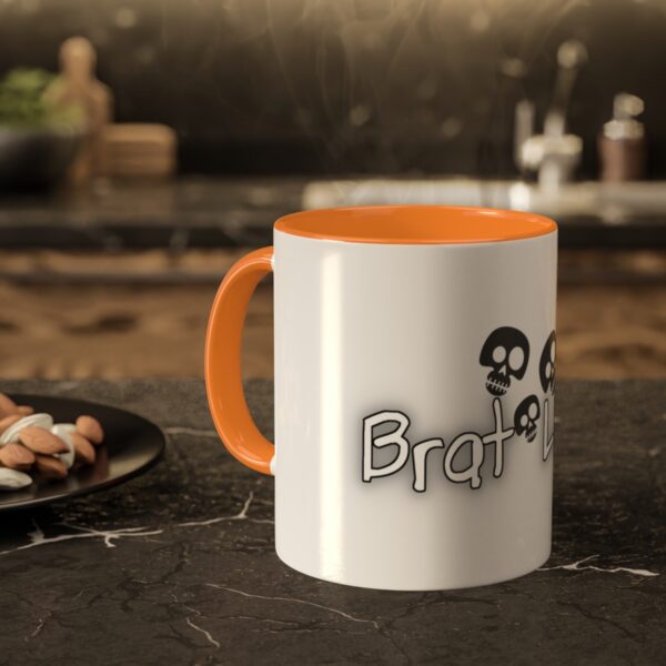Brat Life TriSkull Colorful Mugs, 11oz - Image 72