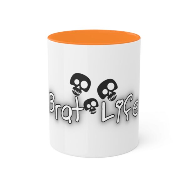 Brat Life TriSkull Colorful Mugs, 11oz - Image 67
