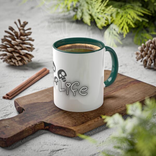 Brat Life TriSkull Colorful Mugs, 11oz - Image 11