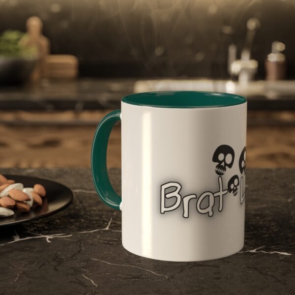 Brat Life TriSkull Colorful Mugs, 11oz - Image 12