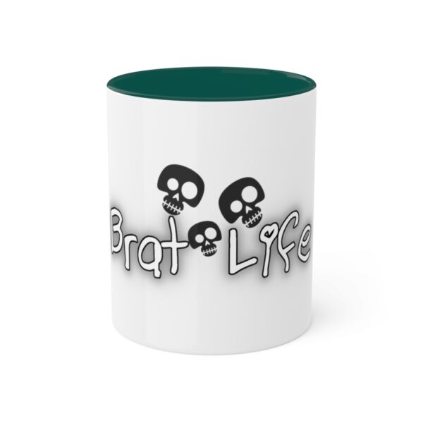 Brat Life TriSkull Colorful Mugs, 11oz - Image 7