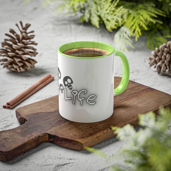 Brat Life TriSkull Colorful Mugs, 11oz - Image 23