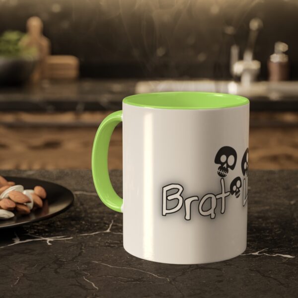 Brat Life TriSkull Colorful Mugs, 11oz - Image 24