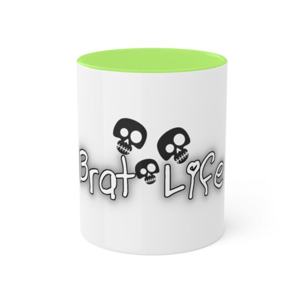 Brat Life TriSkull Colorful Mugs, 11oz - Image 19