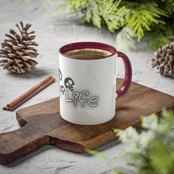Brat Life TriSkull Colorful Mugs, 11oz - Image 29