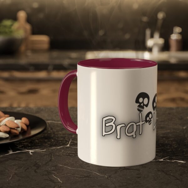 Brat Life TriSkull Colorful Mugs, 11oz - Image 30