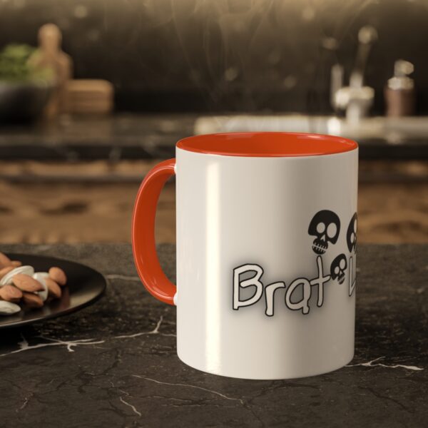 Brat Life TriSkull Colorful Mugs, 11oz - Image 42