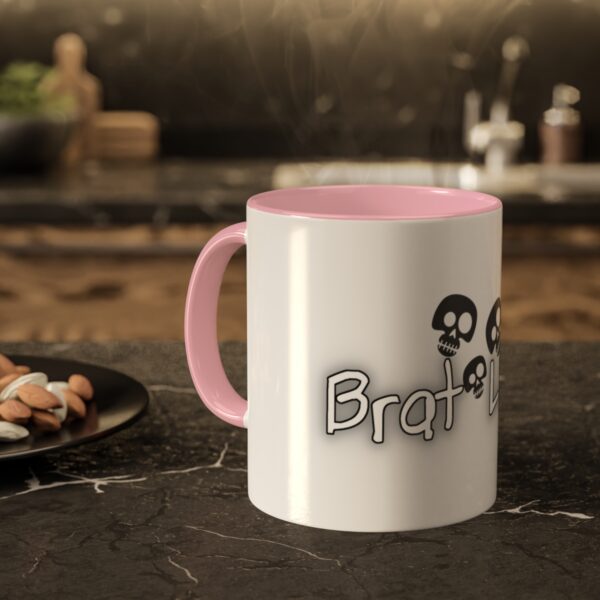 Brat Life TriSkull Colorful Mugs, 11oz - Image 48