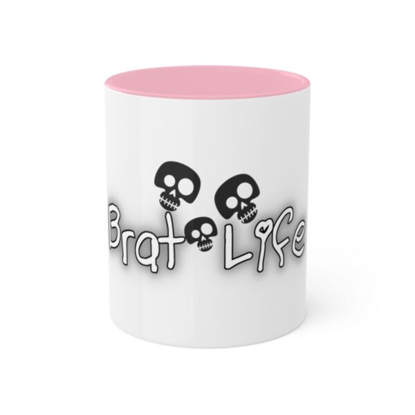 Brat Life TriSkull Colorful Mugs, 11oz - Image 43