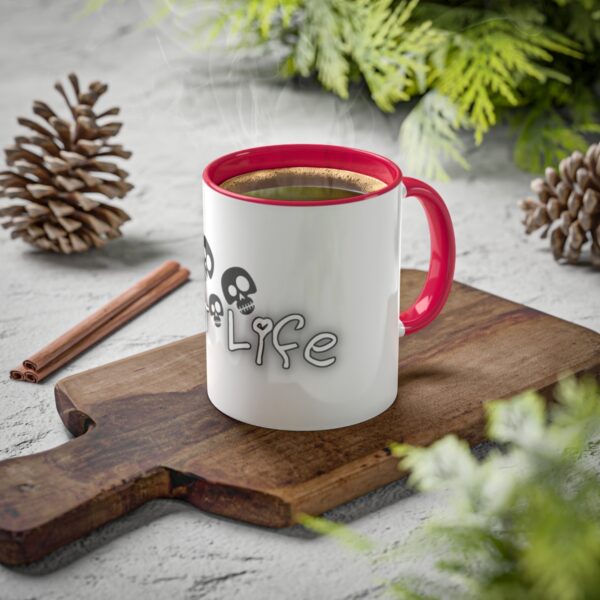 Brat Life TriSkull Colorful Mugs, 11oz - Image 53
