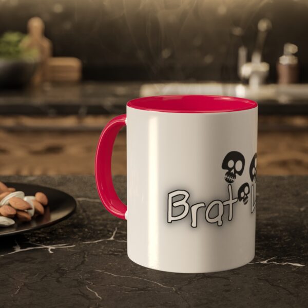 Brat Life TriSkull Colorful Mugs, 11oz - Image 54