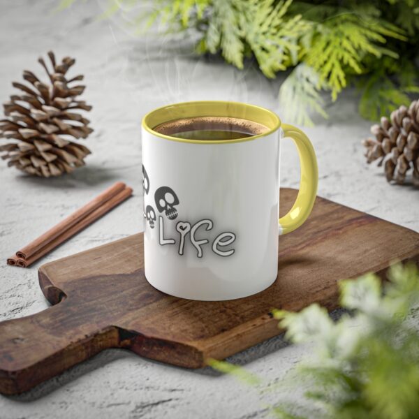 Brat Life TriSkull Colorful Mugs, 11oz - Image 65