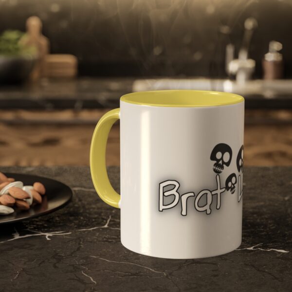 Brat Life TriSkull Colorful Mugs, 11oz - Image 66