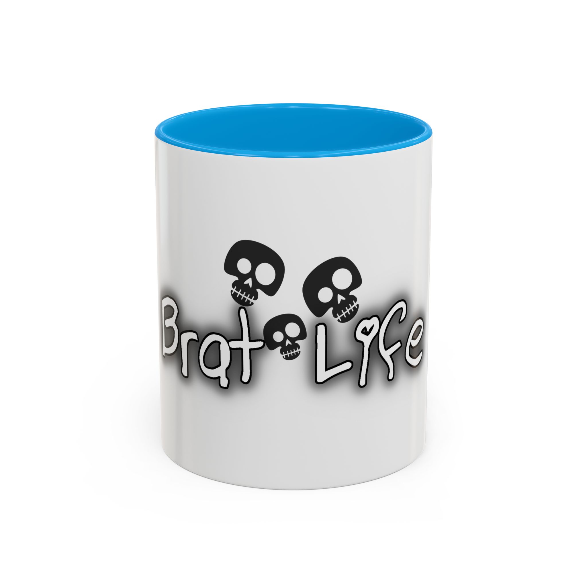 Brat Life TriSkull Colorful Mugs, 11oz - Image 21