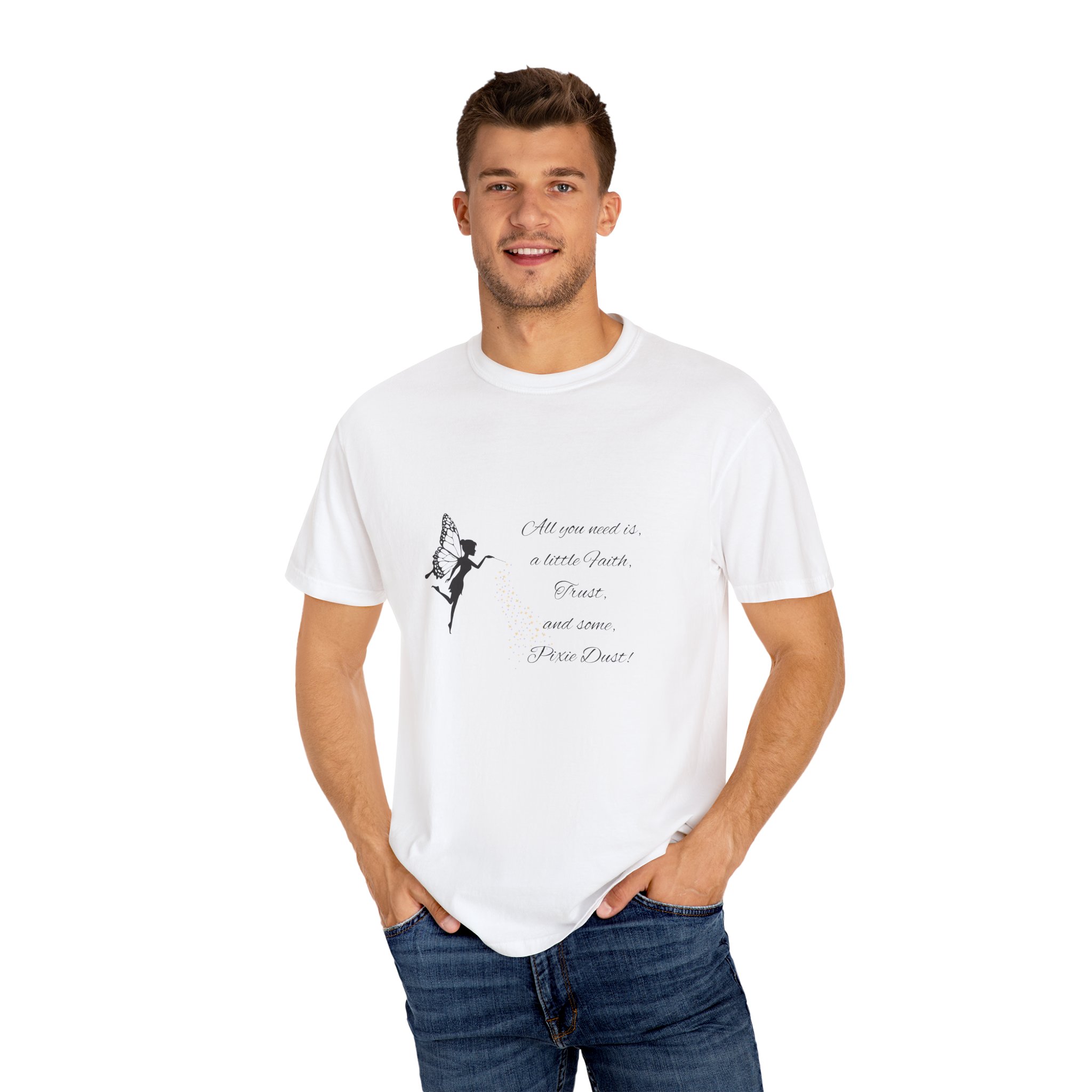 'All you need is some Faith, Trust, and Pixie Dust' Vintage-Inspired Tee - Image 8
