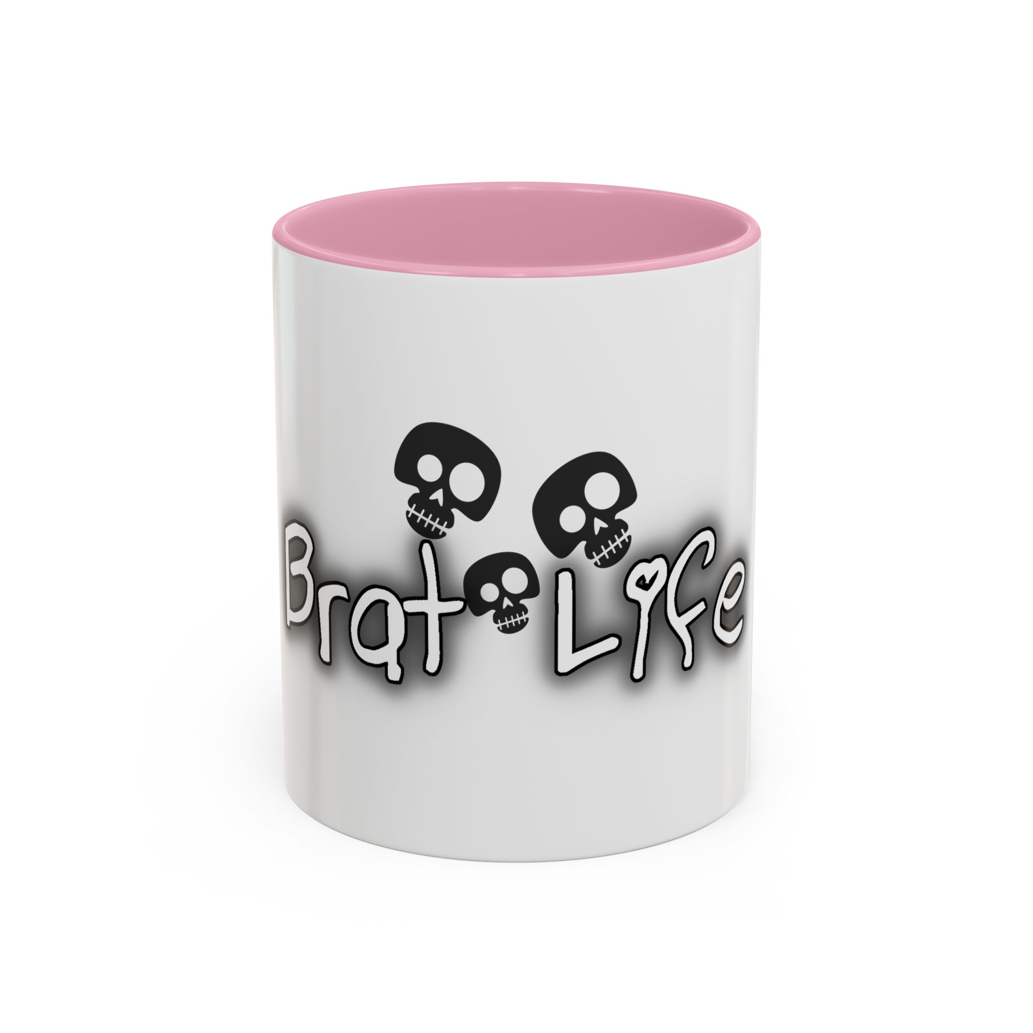 Brat Life TriSkull Colorful Mugs, 11oz - Image 37