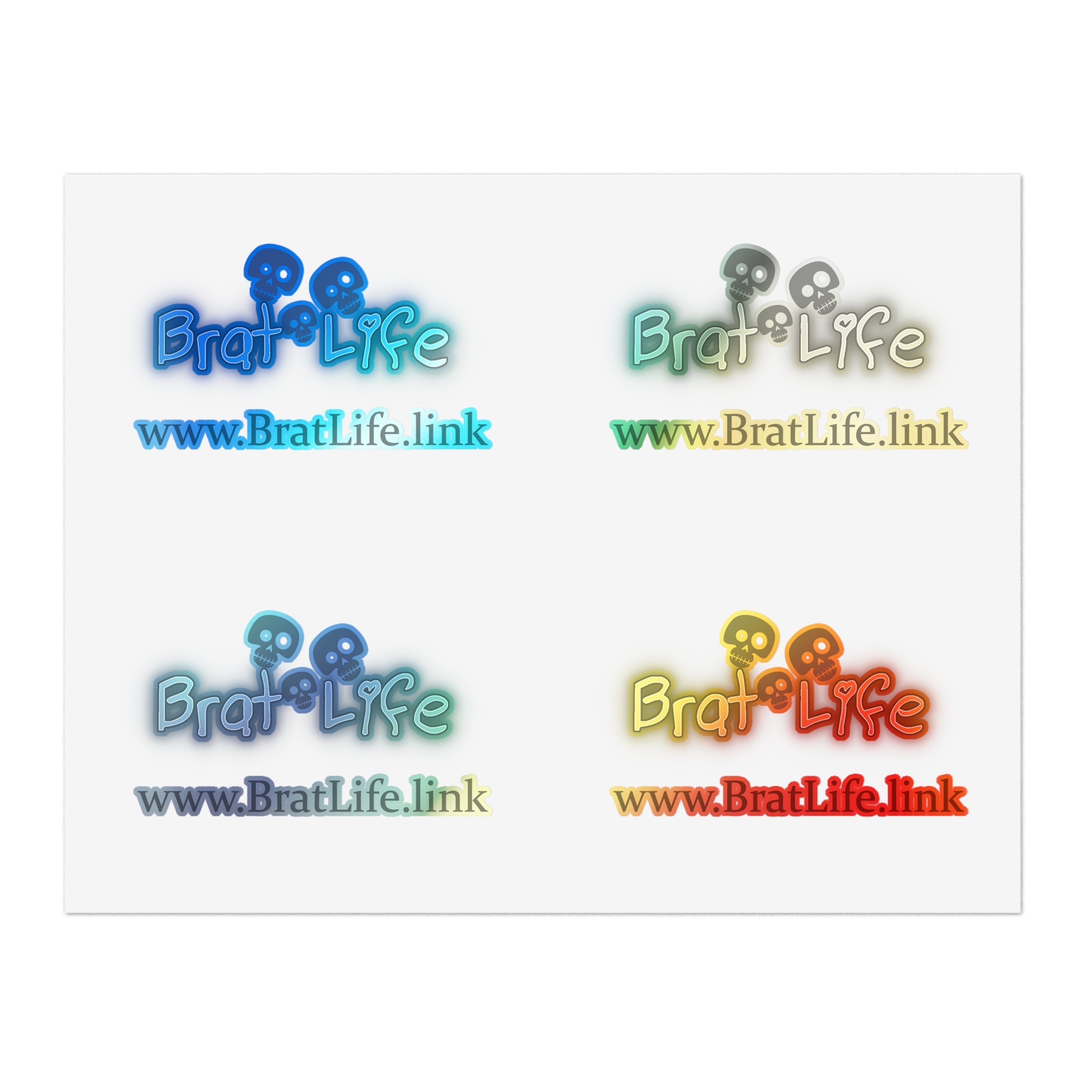 Brat Life TriSkull Sticker Sheets - Image 21