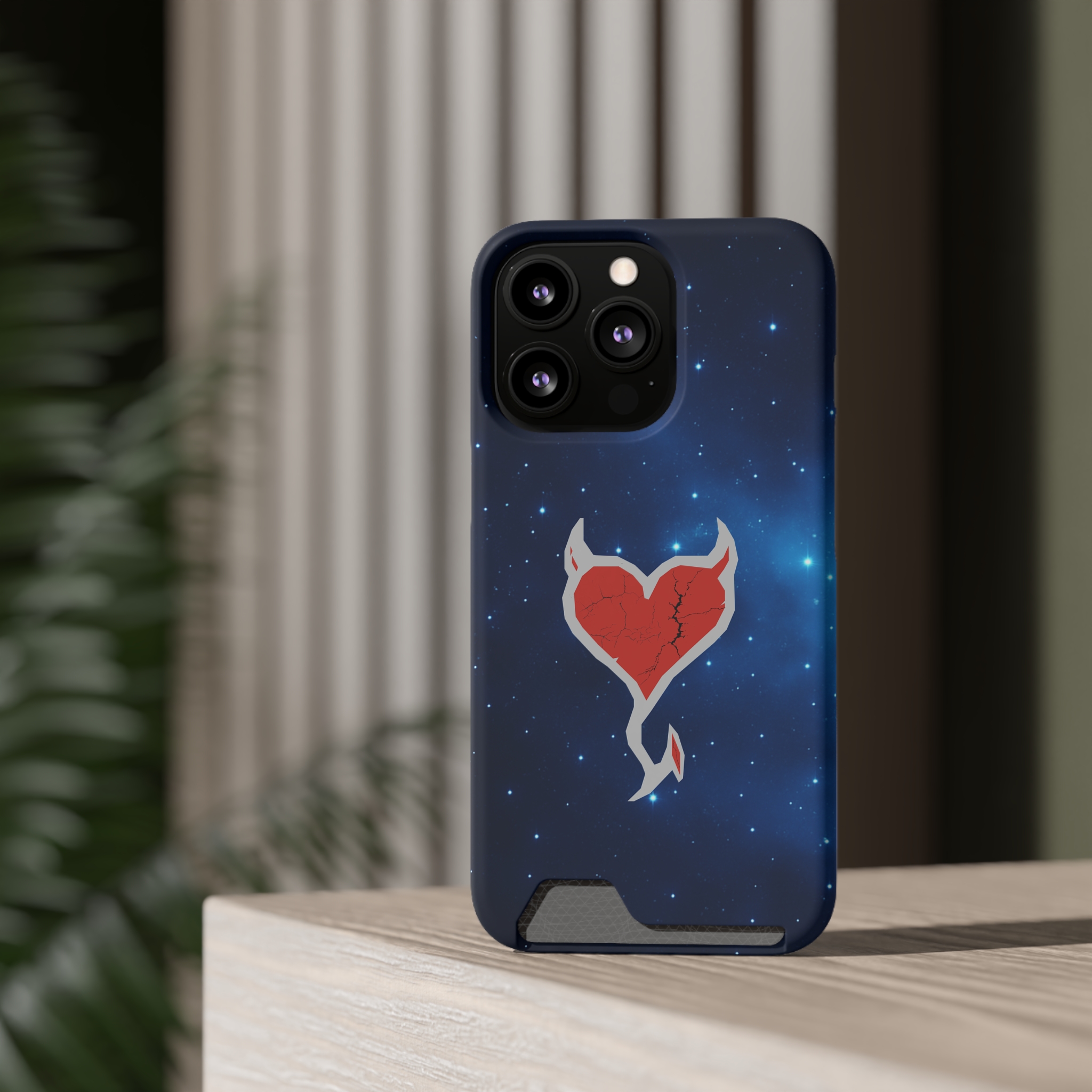 Phone Case — Cosmic Rogueheart Casr with Card Holder - Image 130