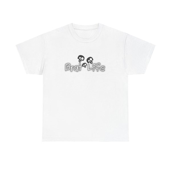 Brat Life TriSkull Unisex Heavy Cotton Tee