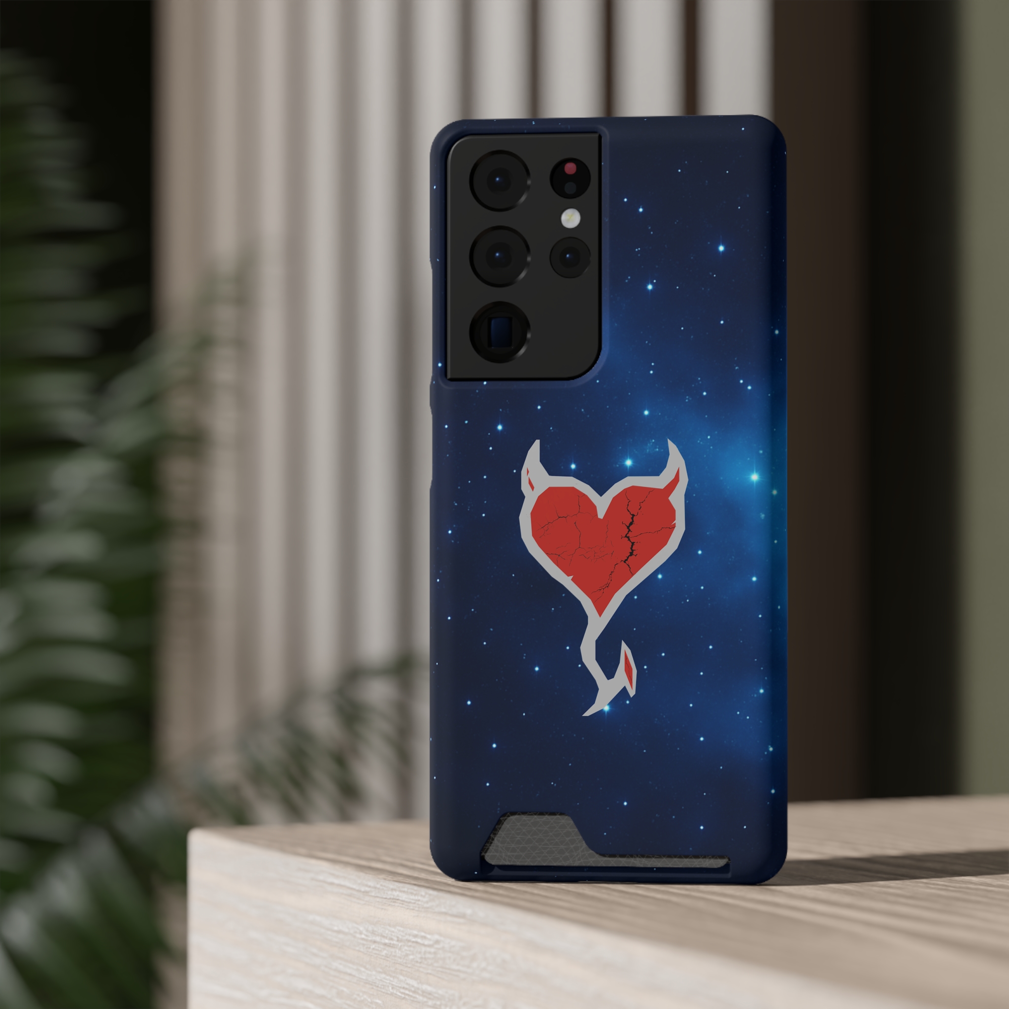 Phone Case — Cosmic Rogueheart Casr with Card Holder - Image 158