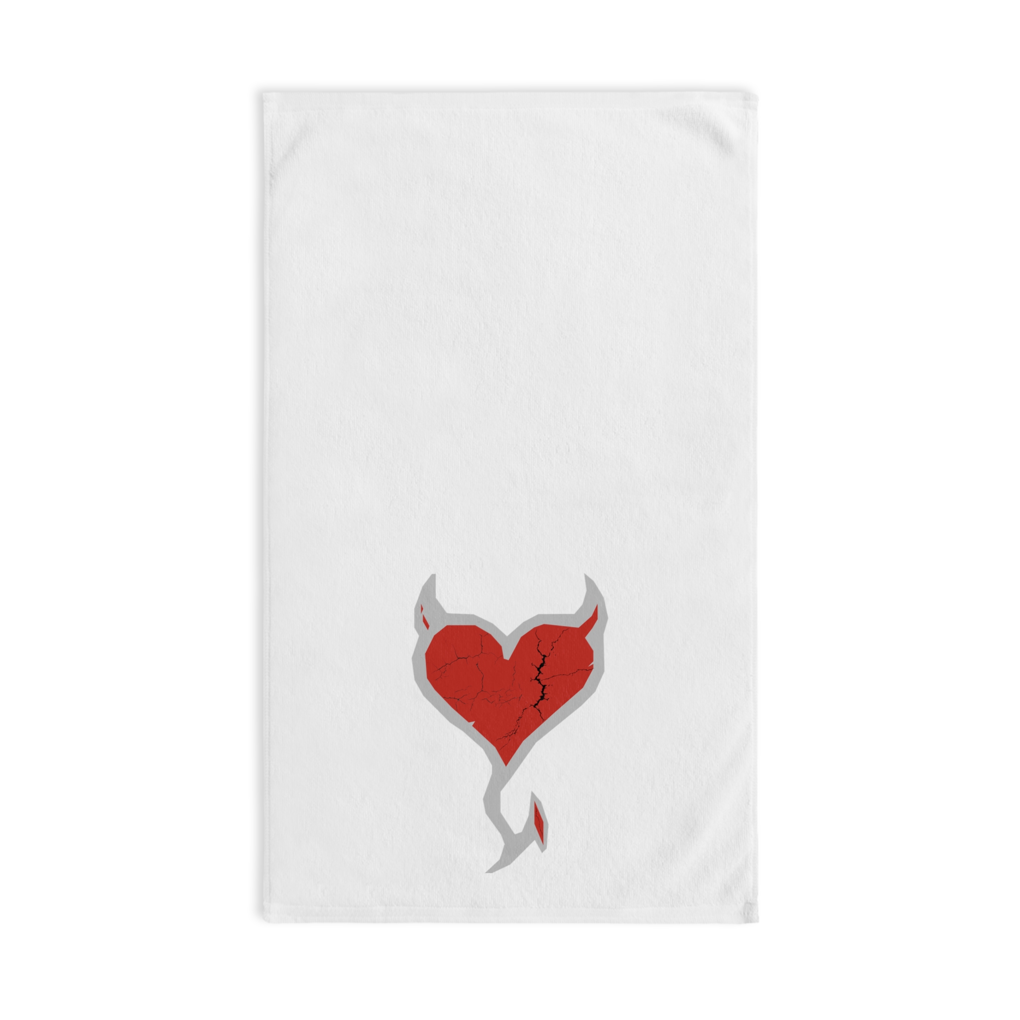 Heart Hand Towel - Gothic Valentine Decorative Towel - Image 2